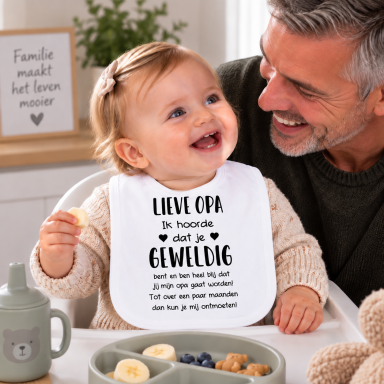 Baby Slabbetje met tekst 